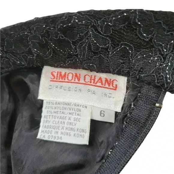 Vintage 80'S Simon Chang Diffusion midi crinoline Sparkly party  skirt & Top - Picture 3 of 11